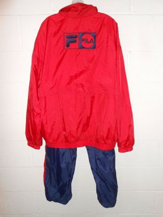 Vintage 90s Fila Windbreaker Pants Tracksuit 2xl Xxl