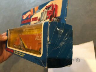 Vintage Hot Wheels Steering Rigs ALLIED MOVERS Truck NISB 4