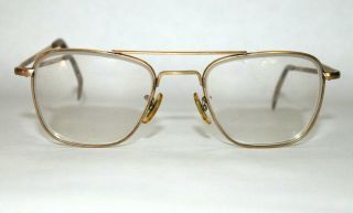 Vintage American Optical Ao 1/10 12k Gf Sunglasses Frames Rx Lenses