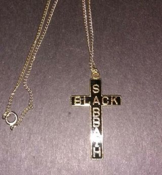 Rare Vintage Black Sabbath Pendant Necklace