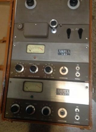 Vintage Ampex 601 Reel To Reel Tape Player