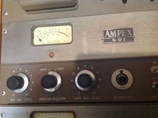 Vintage Ampex 601 Reel To Reel Tape Player 5