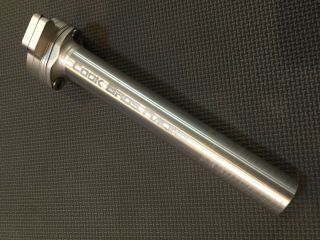 Vintage Cook Bros Seat Post 27.  2mm Silver - Cracked - Only - Look