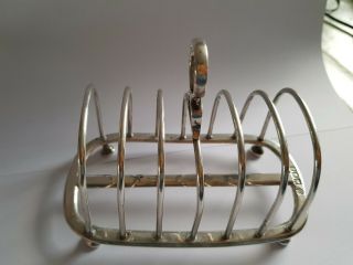 William Hutton And Sons Solid Silver Toastrack Hallmarked London 1902