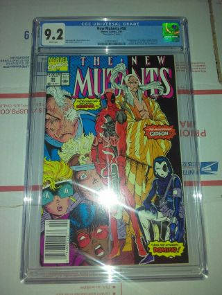 Mutants 98 Vol 1 Cgc 9.  2 Extremely Rare Mark Jewelers Insert 1st Deadpool