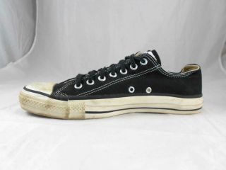 Vintage Made In Usa Converse All Star Black Canvas Low Men 
