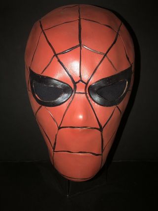 Rare 1968 Ben Cooper Vintage Marvel Comics Spider - Man Rubber Full Head Mask Wow