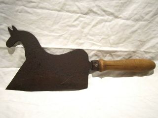 Vintage Zoomorphic Figural Horse Shaped Meat Cleaver Chopper
