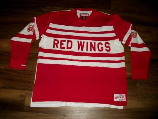 Vintage Detroit Red Wings Mitchell & Ness Hockey Jersey Men 