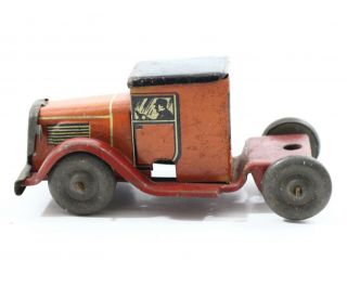 Orange Tin Delivery Truck Lindstrom Usa 3.  25 "