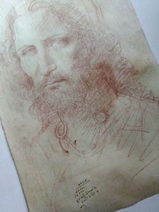 RARE Old Italian Master Drawing on hand laid paper 3