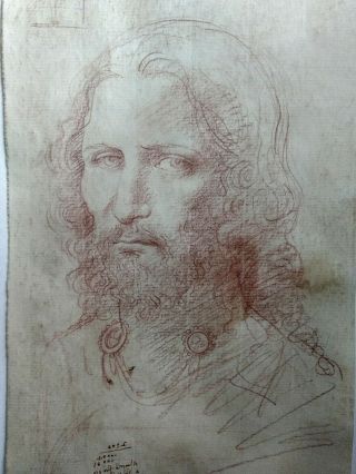 RARE Old Italian Master Drawing on hand laid paper 6