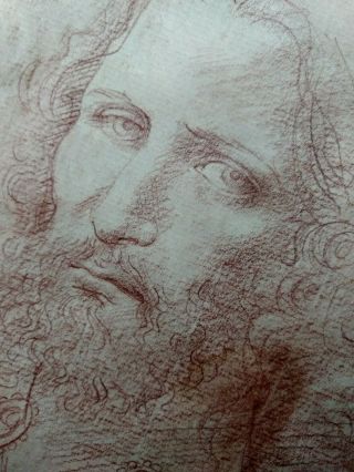 RARE Old Italian Master Drawing on hand laid paper 7