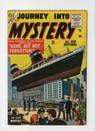 Journey Into Mystery 23 Fn,  6.  5 Vintage Marvel Atlas Comic Pre - Hero Horror 10c