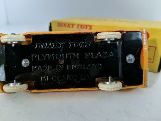 Dinky Toys 265 Plymouth Taxi,  with 266 Canadian Taxi Box Vintage 6