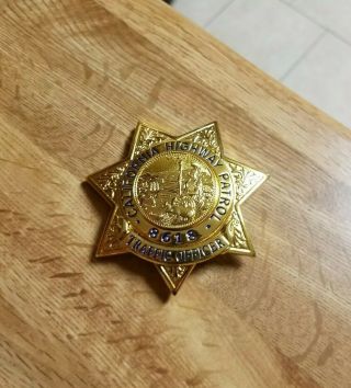 Rare Vintage Obsolete California Highway Patrol Badge - Historical Collectable