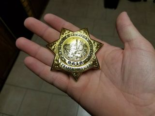 Rare Vintage Obsolete California Highway Patrol Badge - Historical Collectable 3