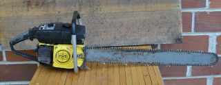 Vintage Mcculloch Pro 81 Chainsaw With 28 " Bar Runs Fine