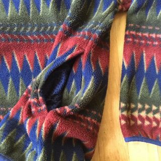 Vintage Patagonia Synchilla Fleece Jacket Pattern Tribal Aztec Made In Usa Large 3