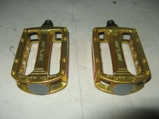 Nos Sr 468 Gold Pedals Old School Vintage Bmx 1/2 " Gt Haro Redline