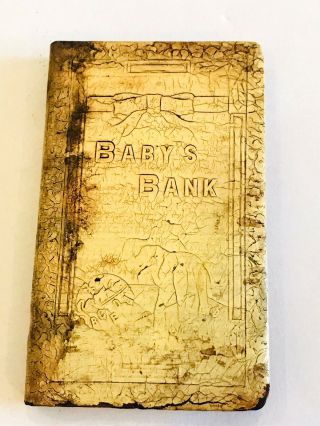 Vintage Baby Rattle Bank 1950 