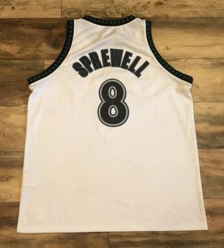 Minnesota Timberwolves Latrell Sprewell 8 Vintage Nike NBA Basketball Jersey XXL 3