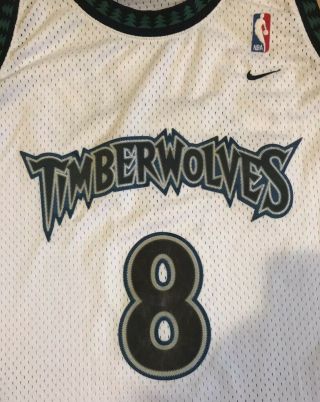 Minnesota Timberwolves Latrell Sprewell 8 Vintage Nike NBA Basketball Jersey XXL 6