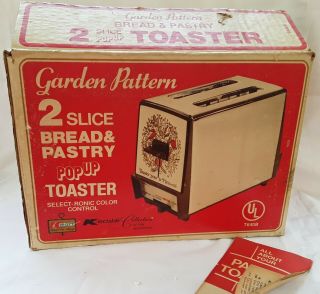 Vintage Nos 1970 K Mart Toaster Garden Pattern