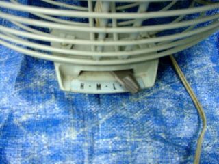 Vintage GENERAL ELECTRIC Floor Table Fan 3 Speed Rare Dual Blade Fan No F16F3 6