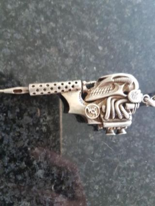 Extremely Rare H.  R.  Giger Alien Sterling Silver 925/1000 Pendant 6