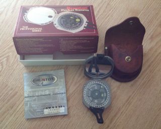 Vintage Brunton Pocket Transit Compass W/ Paperwork & Box Model 5006lm