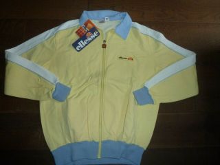 Bnwt Vintage Ellesse Vilas Og Deadstock Us40 L/xl Tracksuit Top 1980s Casuals