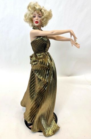 Vintage 18 " Gold Blondes Franklin Heirloom Estate Marilyn Monroe Doll