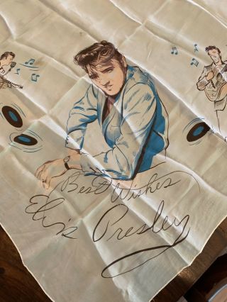 Elvis Presley Enterprises 1956 Vintage Handkerchief/Scarf 2