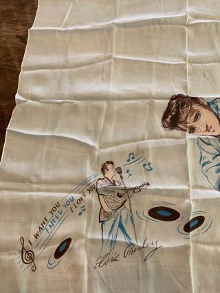Elvis Presley Enterprises 1956 Vintage Handkerchief/Scarf 3