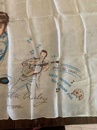 Elvis Presley Enterprises 1956 Vintage Handkerchief/Scarf 5