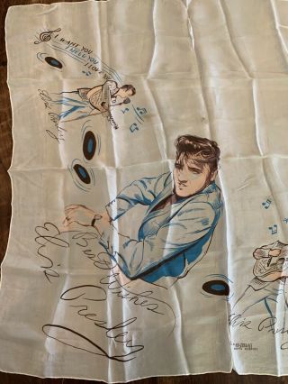 Elvis Presley Enterprises 1956 Vintage Handkerchief/Scarf 7