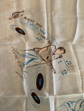 Elvis Presley Enterprises 1956 Vintage Handkerchief/Scarf 8