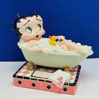 Betty Boop Danbury Figurine Vtg King Feature Collector Statue Bathing Bath