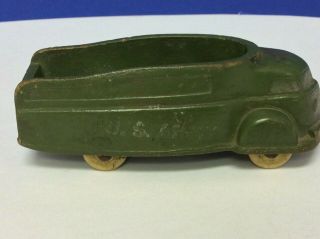 Vintage Green Toy Army Truck - The Sun Rubber Company,  Barberton,  Ohio