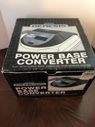 Sega Genesis System Power Base Converter Vintage Video Game Adapter