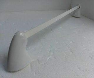White Ceramic Towel Bar Rod Post Holders Rack Vintage Kohler White Gloss Retro