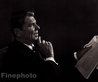 1982 Vintage U.  S.  President Ronald Reagan Republican Photo By Yousuf Karsh 11x14