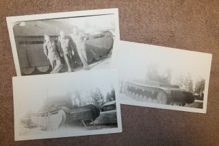 Three Ww2 Photographs Of U.  S.  Gi 