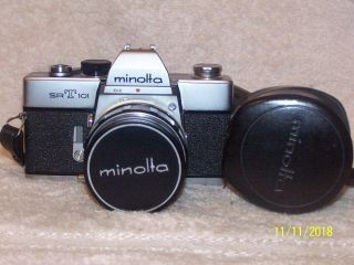 Minolta Srt 101 Classic Vintage 35mm Slr Camera,  W/ Fast 58/1.  4 Rokkor