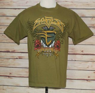 Vintage Eagles “hell Freezes Over” 1995 World Tour T - Shirt Olive Size Xl Euc