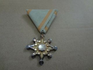 Wwii Ww2 Japanese Order Of The Sacred Treasure 7th Cl.  Medal Japan Gold 5
