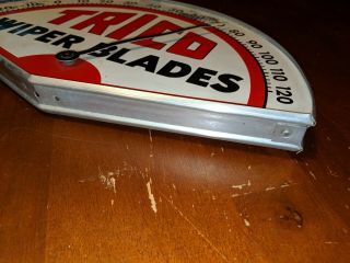 VINTAGE TRICO WIPER BLADES THERMOMETER SIGN METAL Made in USA 3