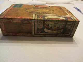 antique vintage tobacco cigar box FULL 3