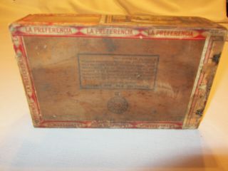 antique vintage tobacco cigar box FULL 8